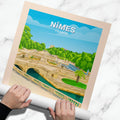 Affiche Nîmes - Jardins de la Fontaine - Posteroo.com (1)