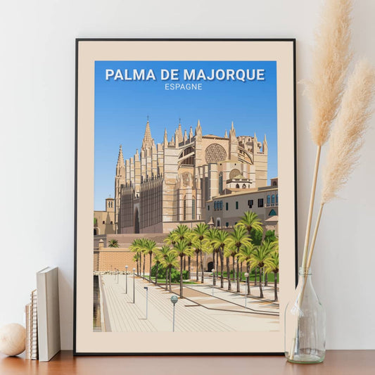 Affiche Palma de Majorque - Cathédrale de Santa María - Posteroo.com.jpg