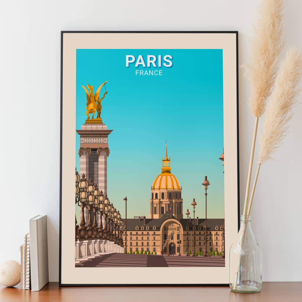 Affiche Paris - Pont Alexandre III - Posteroo.com (1)