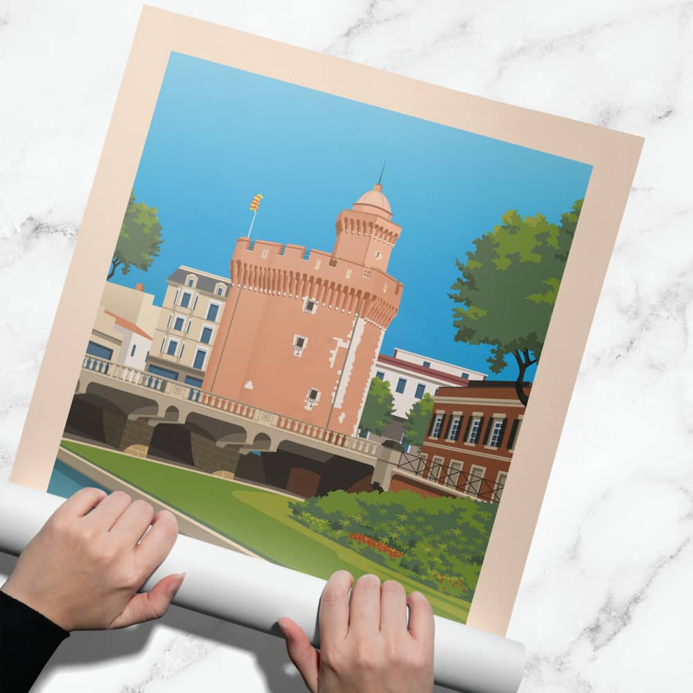 Affiche Perpignan - Porte Notre Dame - Posteroo.com (2)