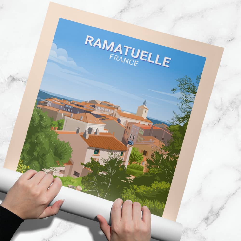 Affiche Ramatuelle - Village - Posteroo.com (1)