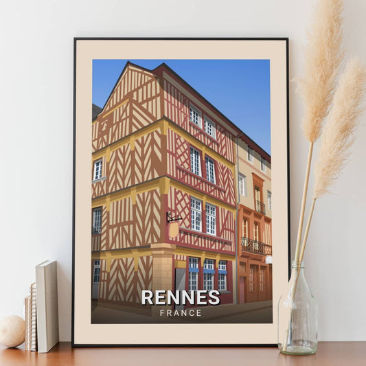 Affiche Rennes - Vieille Ville - Posteroo.com (3)