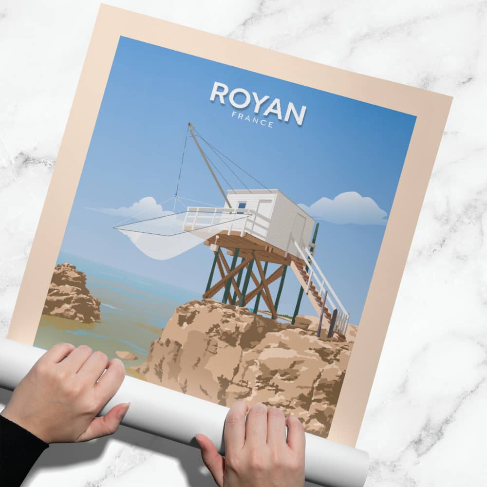 Affiche Royan - Carrelets - Posteroo.com  (1)