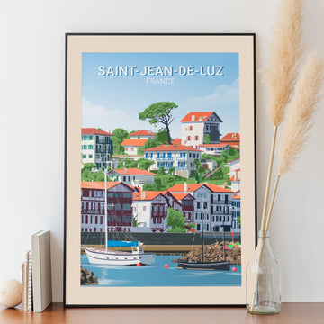 Affiche Saint-Jean-De-Luz - Port - Posteroo.com