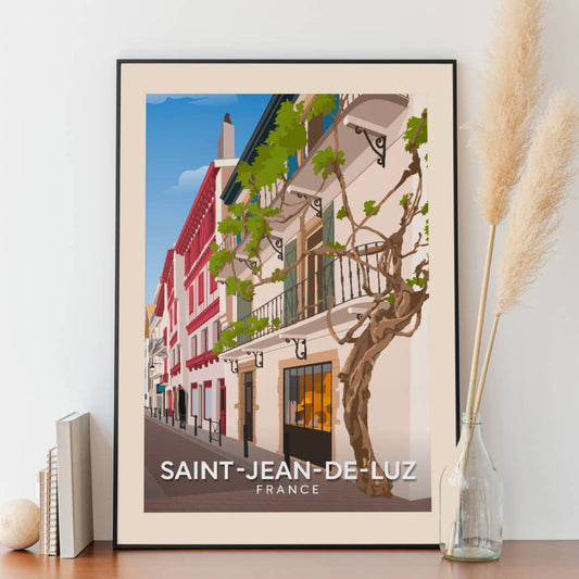 Affiche Saint-Jean-de-Luz - Ruelles - Posteroo.com (1)