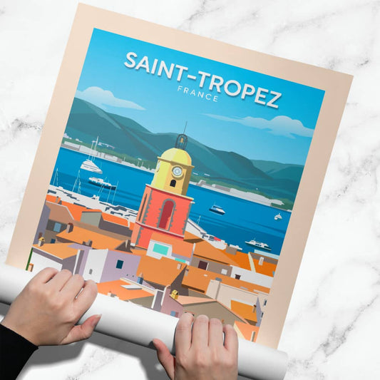 Affiche Saint-Tropez - Clocher - Posteroo.com (2).jpg