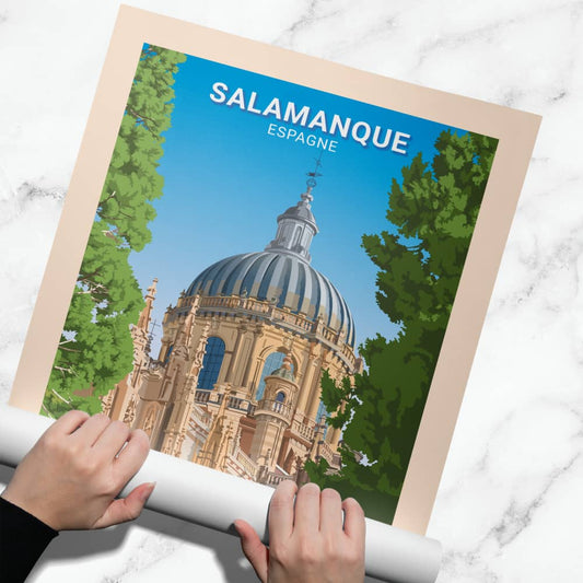 Affiche Salamanque - Nouvelle Cathédrale - Posteroo.com (2)