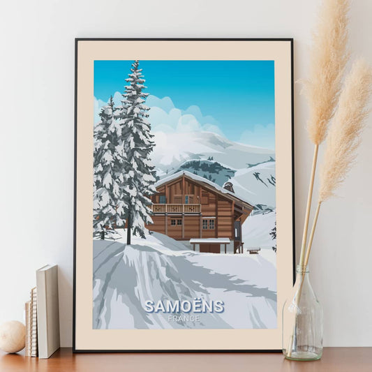 Affiche Samoëns - Chalet - Posteroo.com (1)