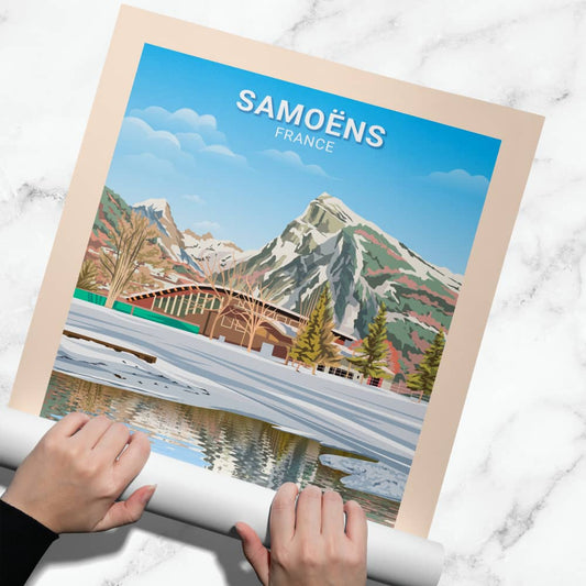 Affiche Samoëns - Lac aux Dames - Posteroo.com (2)