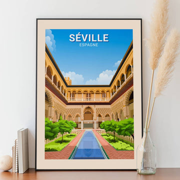 Affiche Séville - Alcazar - Posteroo.com (2)