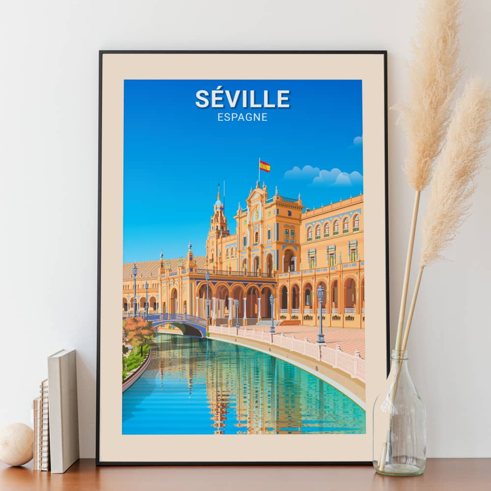 Affiche Séville - Place d'Espagne - Posteroo.com (2)