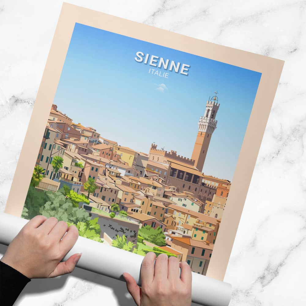 Affiche Sienne - Hôtel de ville - Posteroo.com.jpg