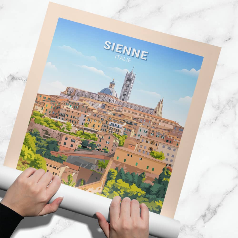 Affiche Sienne - Vue Cathédrale - Posteroo.com.jpg