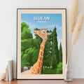 Affiche Sigean - Réserve Africaine - Girafe - Posteroo.com .jpg