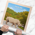 Affiche Sigean - Réserve Africaine - Rhinocéros - Posteroo.com.jpg