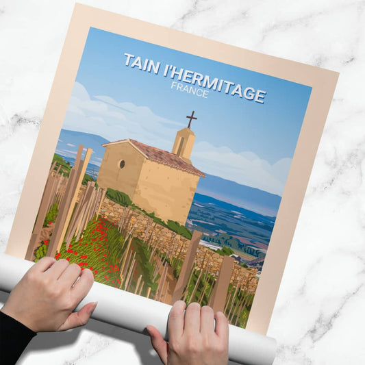 Affiche Tain-l'Hermitage - Chapelle Hermitage Paul Jaboulet Aîné - Posteroo.com  (1).jpg