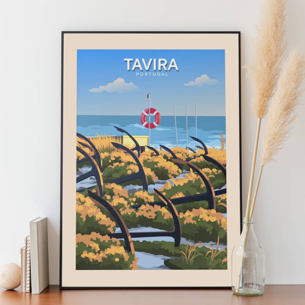 Affiche Tavira - Plage de Barril - Posteroo.com.jpg