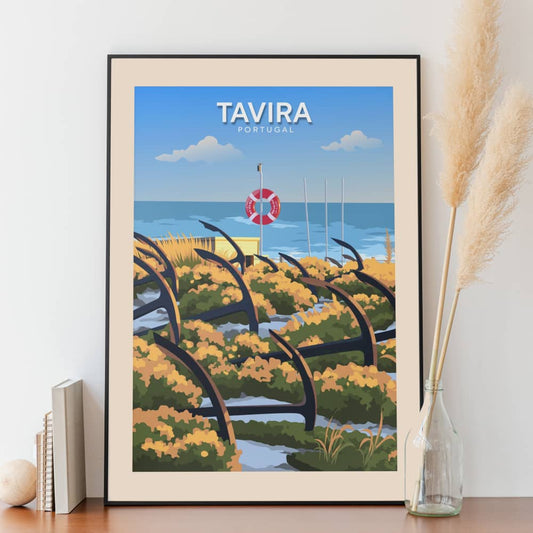 Affiche Tavira - Plage de Barril - Posteroo.com.jpg