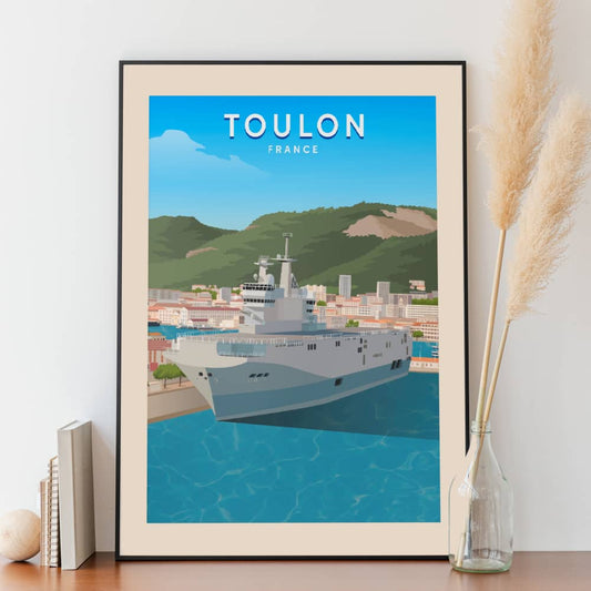 Affiche Toulon - Port - Posteroo.com