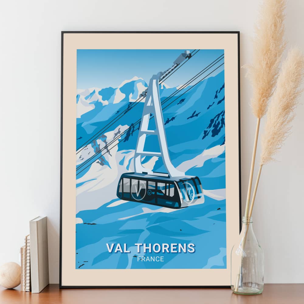 Affiche Val Thorens - Télécabine - Posteroo.com (1)