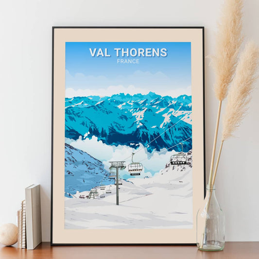 Affiche Val Thorens - Télésiège - Posteroo.com (1)