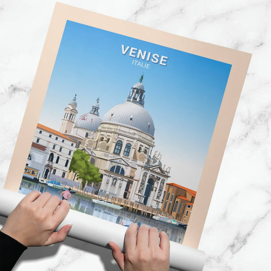 Affiche Venise - Basilique Santa Maria della Salute - Posteroo.com (1)