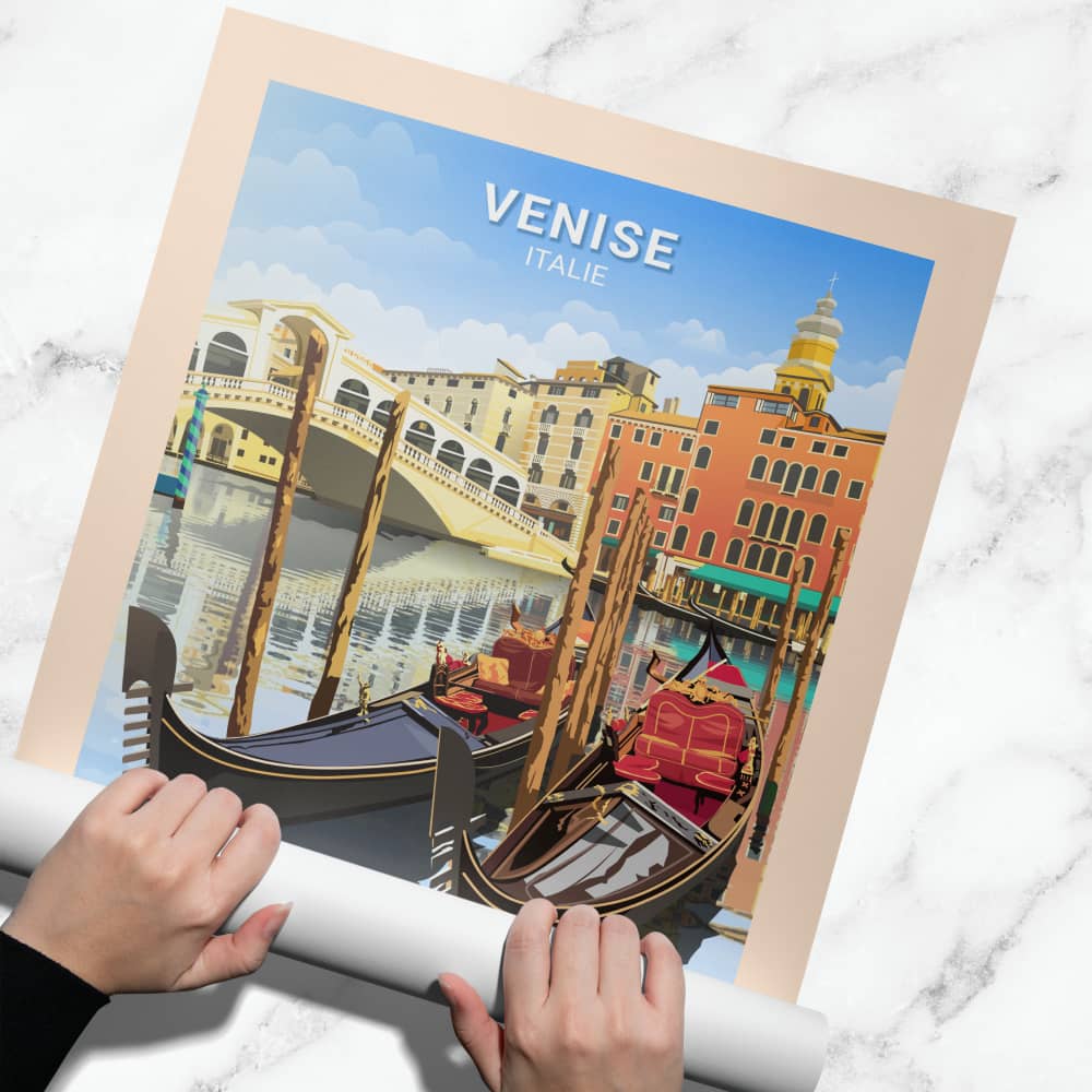 Affiche Venise - Gondoles - Posteroo.com (2)