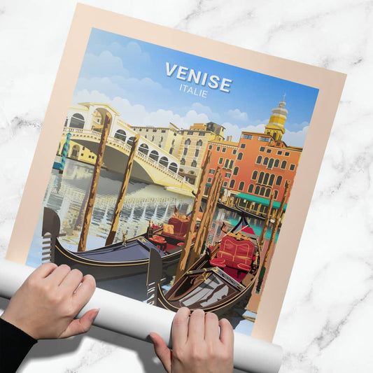 Affiche Venise - Gondoles - Posteroo.com (2)