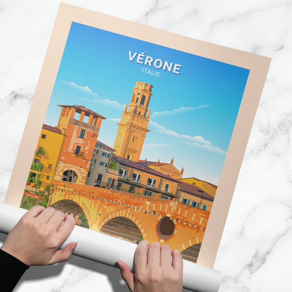 Affiche Vérone - Ponte Pietra - Posteroo.com.jpg