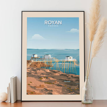 Affiches Royan - Cabanes de pêcheurs - Posteroo.com