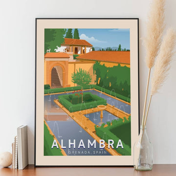 Affiche Alhambra Cour