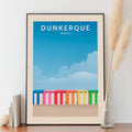 Affiche Dunkerque - Cabines de plage - Posteroo.com