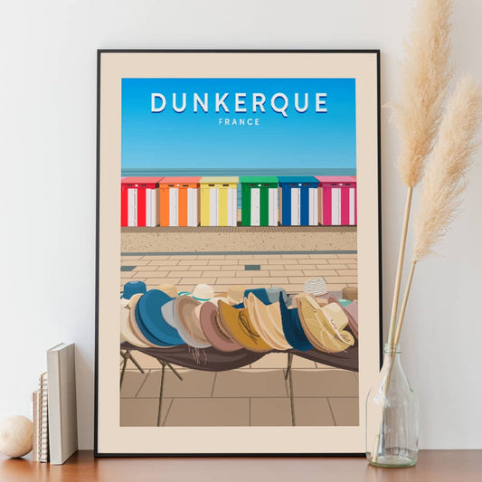 Affiche Dunkerque - Plage - Posteroo.com