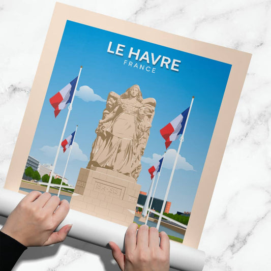 Affiche Le Havre - Monument - Posteroo.com