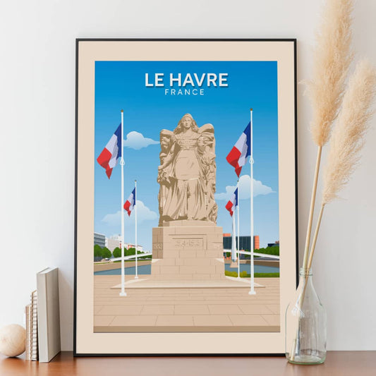 Affiche Le Havre - Monument - Posteroo.com