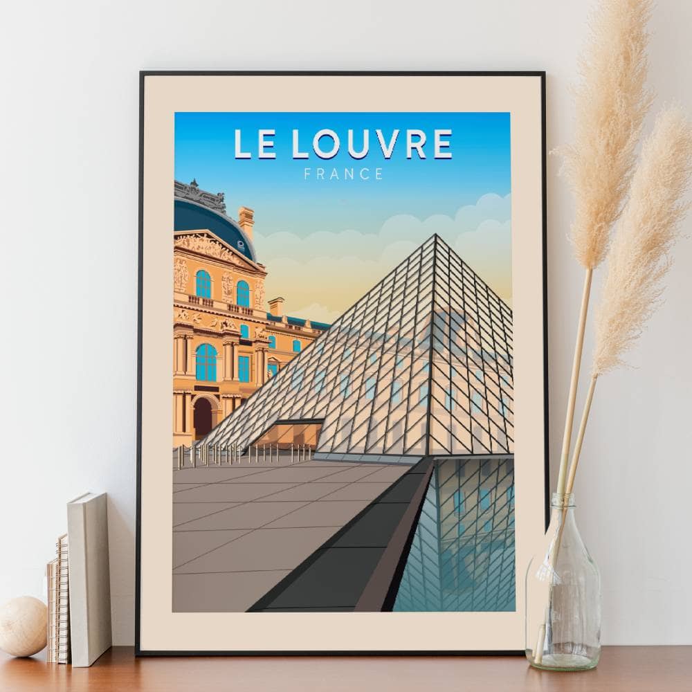 Affiche Paris - Le Louvre