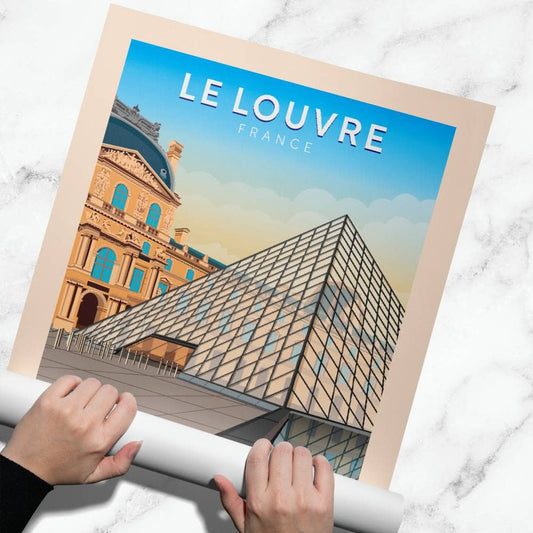 Affiche Paris - Le Louvre