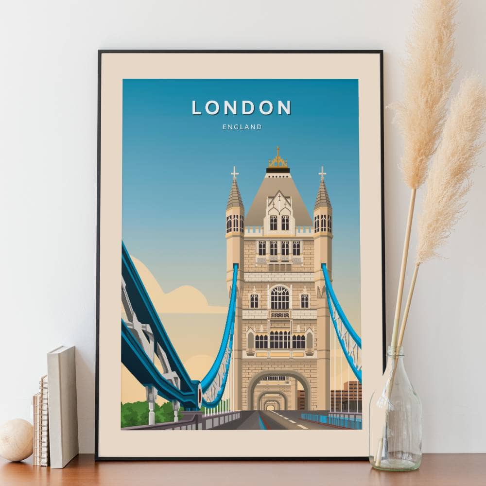 Affiche Londres - Tower Bridge