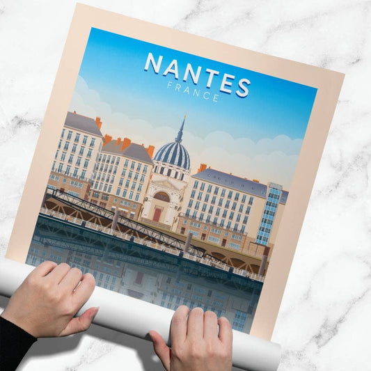 Affiche Nantes - Notre-Dame-de-Bon-Port