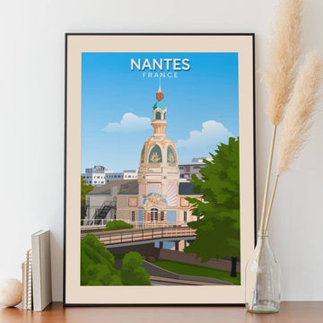 Affiche Nantes - Tour Lu