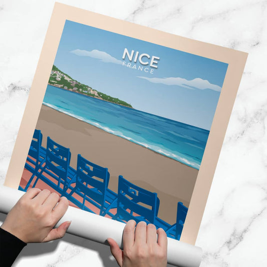 Nice - Plage - Posteroo.com