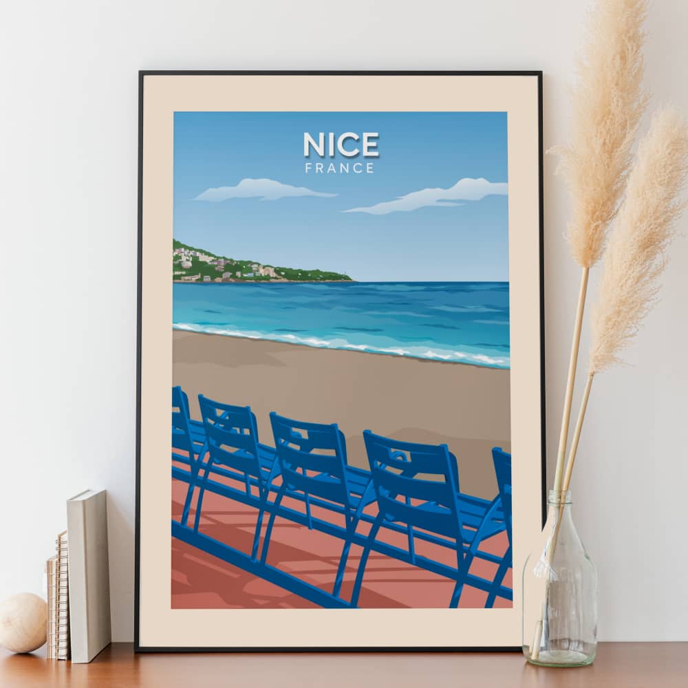 Nice - Plage - Posteroo.com