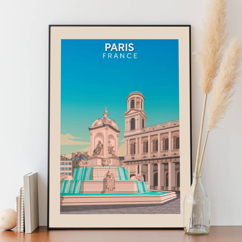 Affiche Paris - Saint-Sulpice