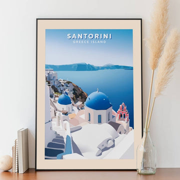 Affiche Santorin