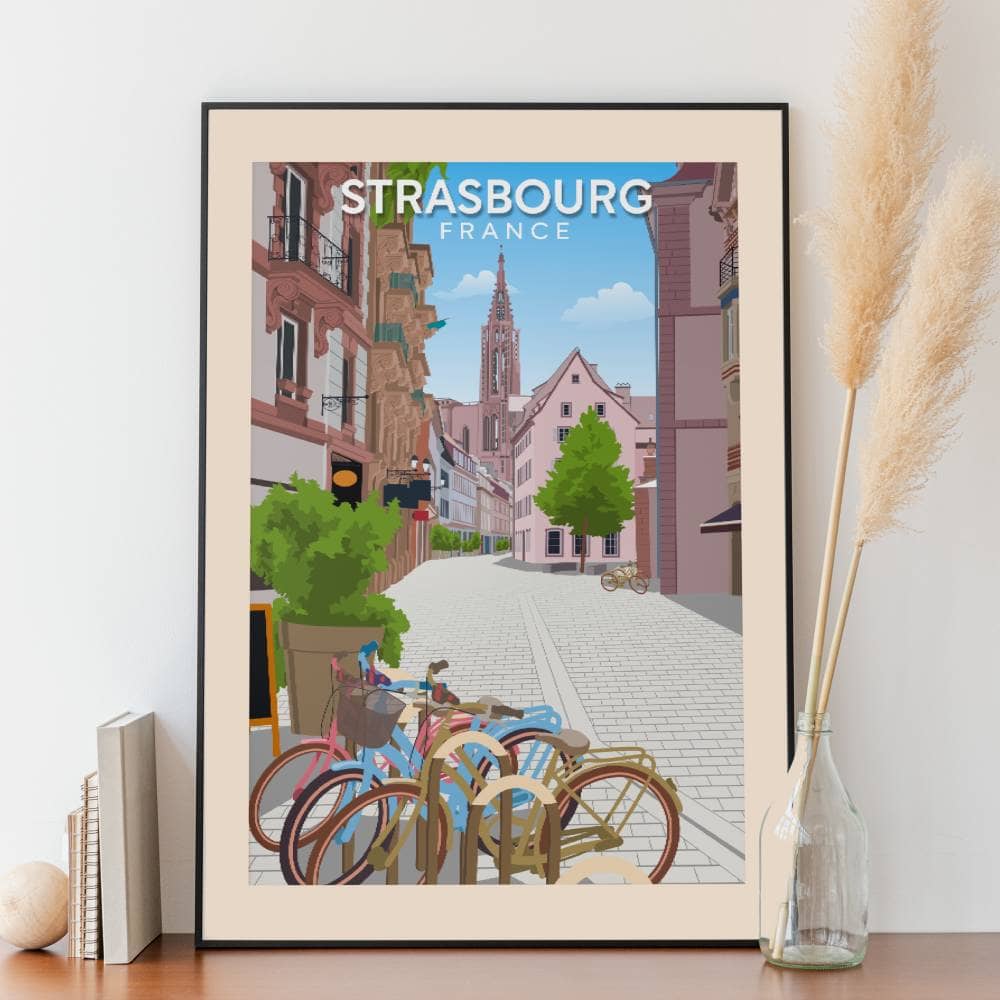 Affiche Strasbourg - Cathédrale