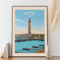 Affiche Sète - Phare du môle Saint-Louis - Posteroo.com